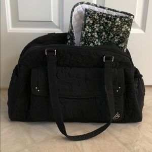 Vera Bradley black diaper bag